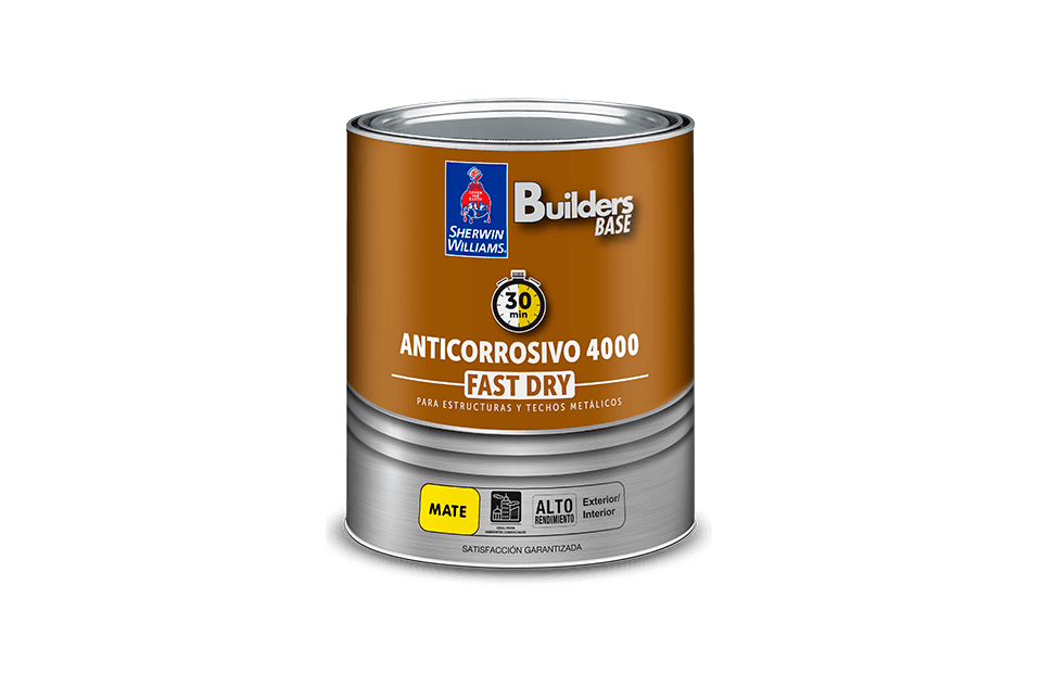 Base buiders anticorrosivo 1/4-galon sherwin williams 4000 blanco brillante