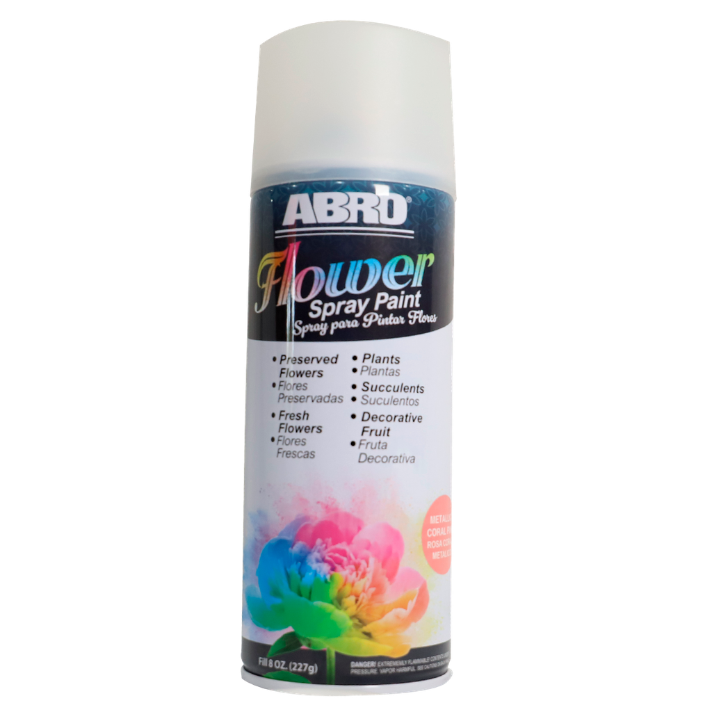 Pintura en spray para flores abro rosado coral