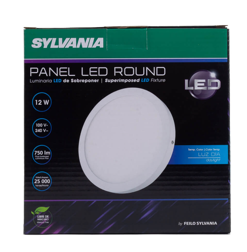 [131670] Lampara de panel led 3w 6500k redondo sylvania 27360