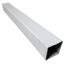 Poste de metal para reja 6x6cmx1.5m mundi-acero blanco