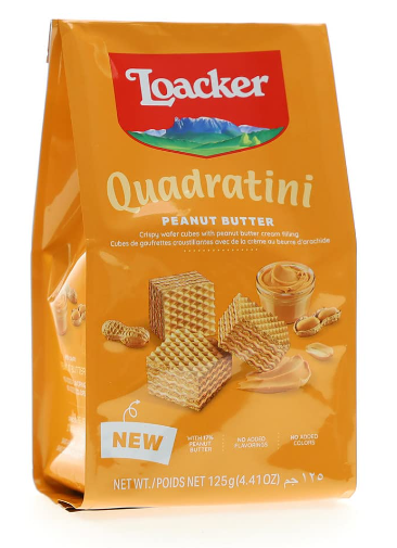 [129180] Galletas loacker 125g quadratini mani 13555
