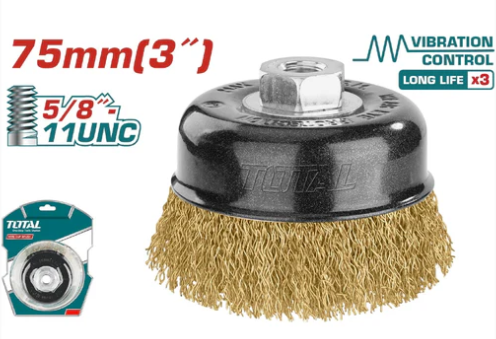 [111638] Cepillo De Alambre 3" Tipo Copa Total Tac31035