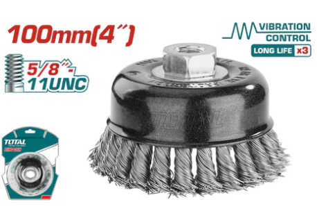 [111641] Cepillo De Alambre 4" Tipo Copa Total Tac32045