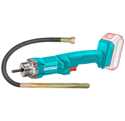 [142083] Vibrador Para Concreto Inalambrico 20V Sin Bateria Total 2301