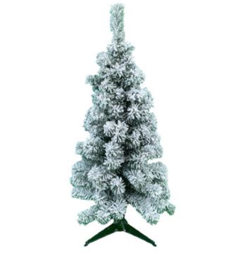 [128168] Arbol De Navidad 6' 400T/2.5" Base De Metal Verde Frost