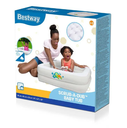 [96766] Piscina Inflable 34X10" 2T Scrub Baby 51116