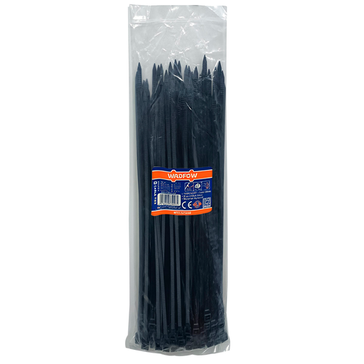 [131440] Abrazadera Plastica Ajustable 28" 100Pc Wadfow 2090 Negro