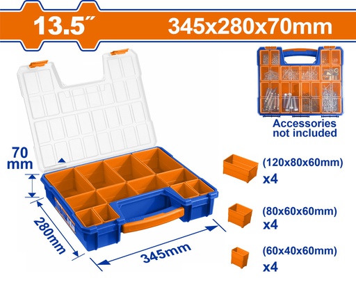 [143637] Caja Plastica Organizadora 13.5" Wadfow Wtb1311