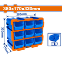 Caja Plastica Organizadora 9Pc Wadfow Wtb8330 Azul