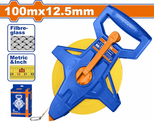 [133883] Cinta Metrica 100Mtx12.5Mm Wadfow Wmt25100