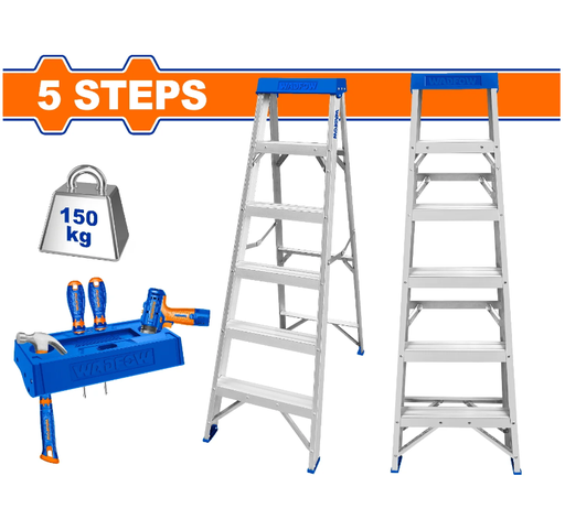 [132765] ESCALERA DE ALUMINIO TIPO A 5' WADFOW WLD2H05
