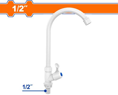 [143362] Llave Individual Para Lavamano 1/2" Pvc Wadfow Wzd9905
