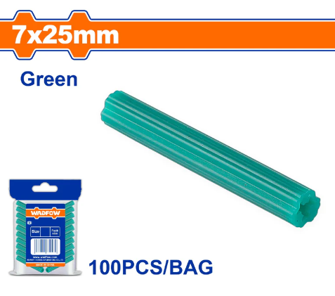 [143412] Taco Plastico 7X25Mm 100Pc Wadfow Xta931