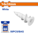 Taco Plastico Para Tabla De Yeso 14X32Mm 50Pc G931