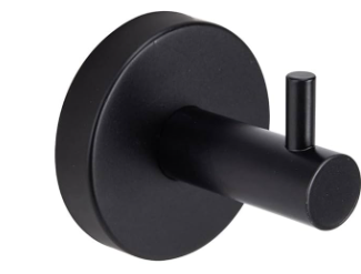 [129039] TOALLERO TIPO GANCHO ALEATORIO ZINC WADFOW 09 NEGRO