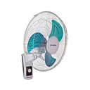 Ventilador de pared 16" 3aspas de metal azul kufc103w