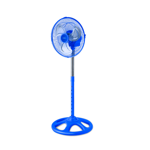 [141841] Ventilador pedestal 10" 3aspas de metal azul kufc061l