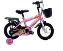 Bicicleta 12 bmx para niña 1v maximus con gurdafango/canasta rosado armable