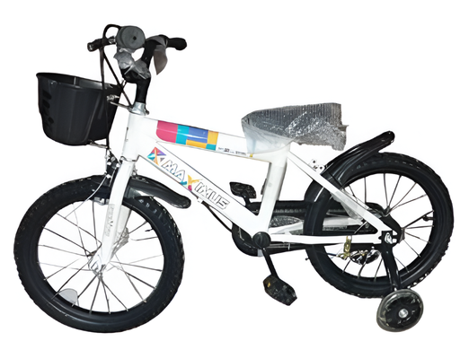 [138157] Bicicleta 16 bmx para niño 1v max con /guardafango/canasta blanco armable
