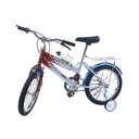 Bicicleta 16 mtb para niña 1-v mundial gris/rojo armable