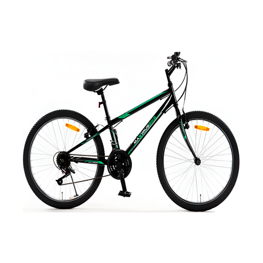 [72405] Bicicleta 24 mtb 21v acero tubo abajo verde armable