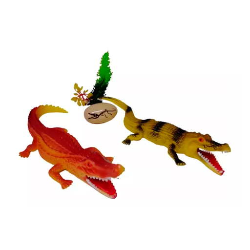 [94407] Juguete Animales Cocodrilo 2Pc 1203Z072