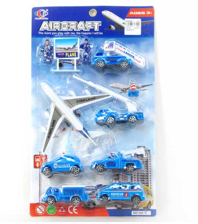 [93822] Juguete De Avion/Carros 12Pc Jq102166D/1620D