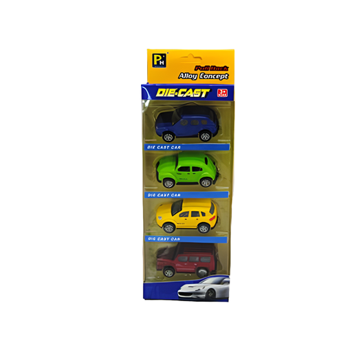 [94388] Juguete De Carritos Metal 4Pc Die-Cast 1601C118