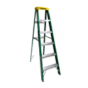 Escalera fibra de vidrio tipo a 6' c-3217-06 verde