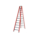 Escalera fibra de vidrio tipo a 12' fs1512 roja