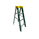 Escalera fibra de vidrio tipo a 4' c-3217-04 verde