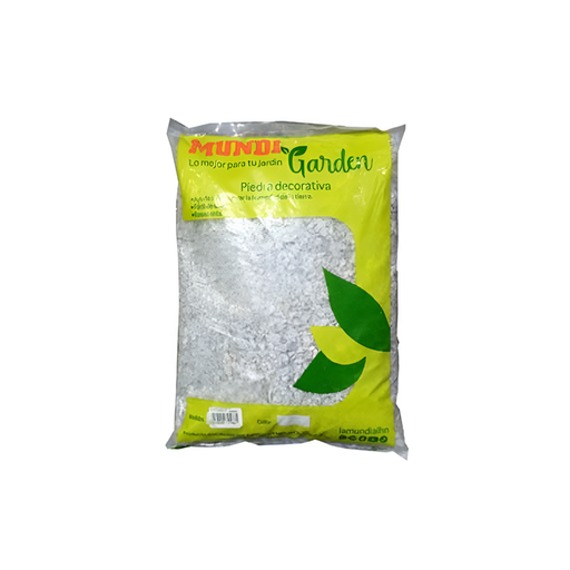 [126815] Piedra decorativa 3/16" 15-lb mundigar blanco