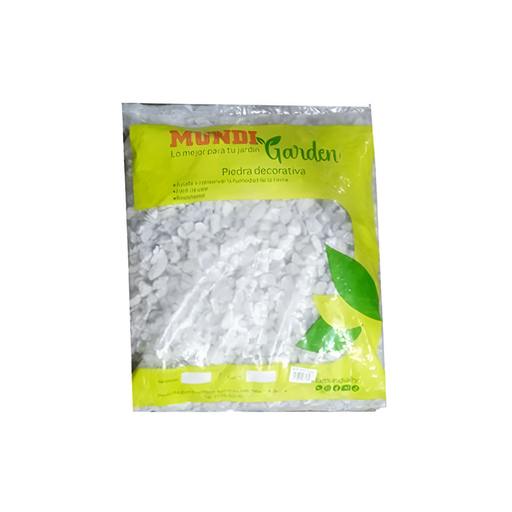 [127959] Piedra decorativa 3/4" 45-lb mundigarden blanco