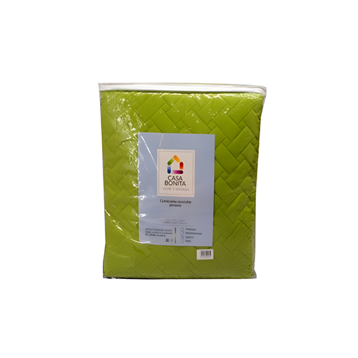 [113327] Sobrecama para queen casa bonita 25855 verde