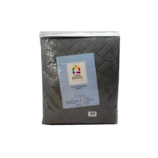 [113328] Sobrecama para queen casa bonita 25862 gris