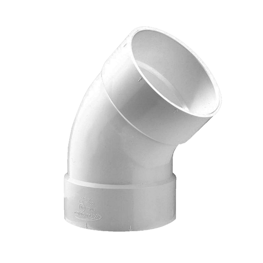 [53698] Codo pvc 2"x45 para drenaje inyectable