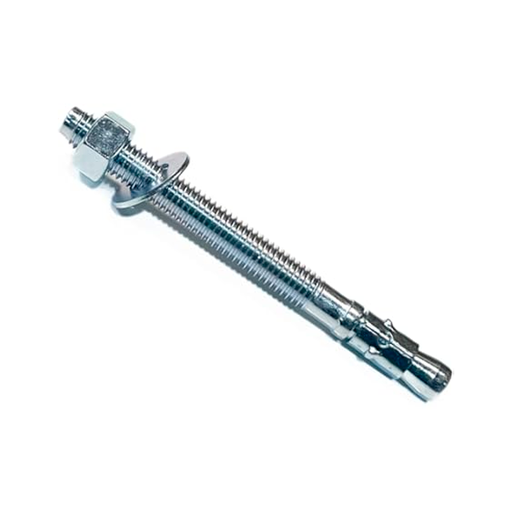 [142221] Taco de metal con perno 3/8x5" y con tuerca strong