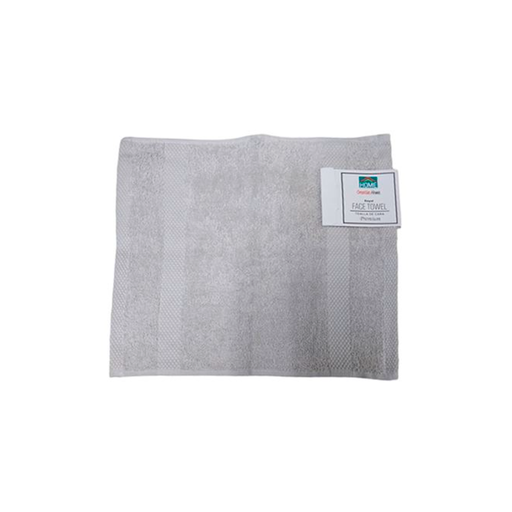 [131054] Toalla para cara algodon 13"x13" gris claro