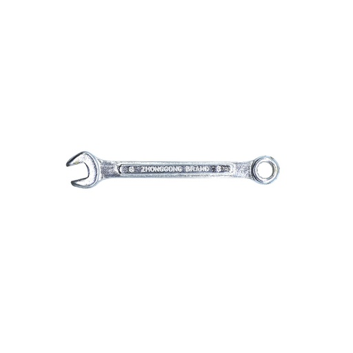 [1498] Llave mixta 08mm forged bañado cromo pulido