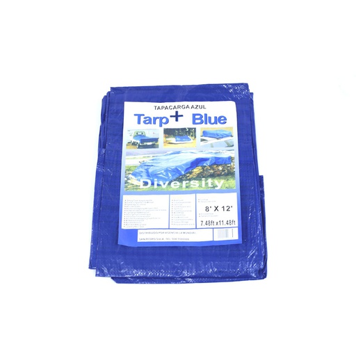 [2678] Tapacarga plástico 8'x12' pet0812 azul