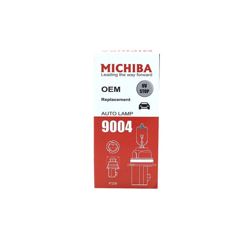 [3245] Bujia carro halógena 9004 12v 100/80w transparente
