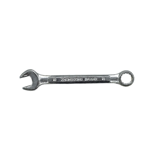 [3356] Llave mixta 10mm forged bañado cromo pulido
