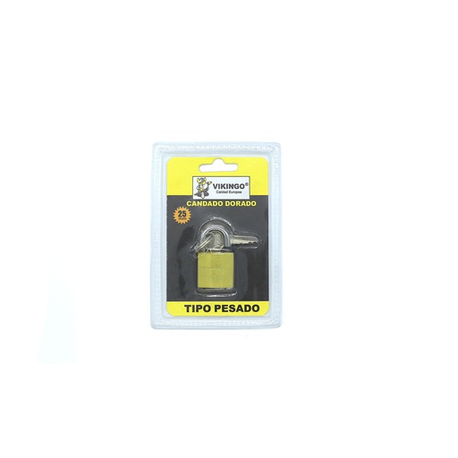 [28373] Candado vikingo 25mm dorado 8/bp25* blister