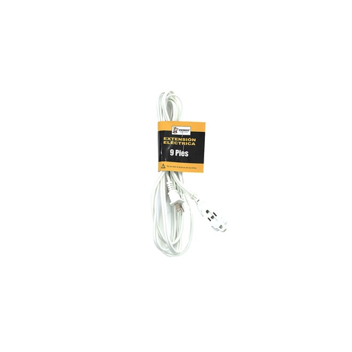 [28380] Extensión electrica 9' 13a 2/16g vikingo 8-800801n blanco