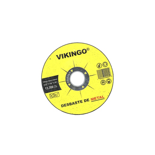[28413] Disco desbastar metal 4.1/2x1/4x7/8" vikingo 8/gd-m