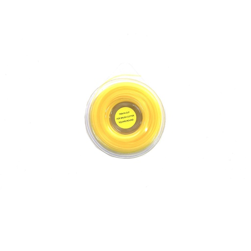 [29499] Hilo cortadora de orilla 2.4mmx75m cuadrada amarillo