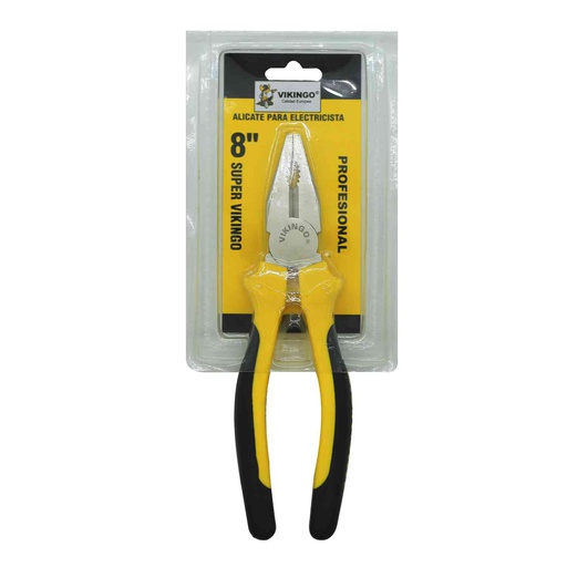 [29607] Tenaza comb 8" vikingo 8/ybc-8 mango amarillo / negro