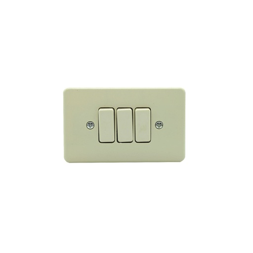 [29836] Switch triple empotrable 10a concor f1300 crema