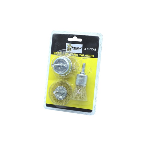 [36271] Cepillo alambre para taladro 3pc 8/880201vk