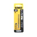 Broca hierro 1/8" titanio 2pc dw1308